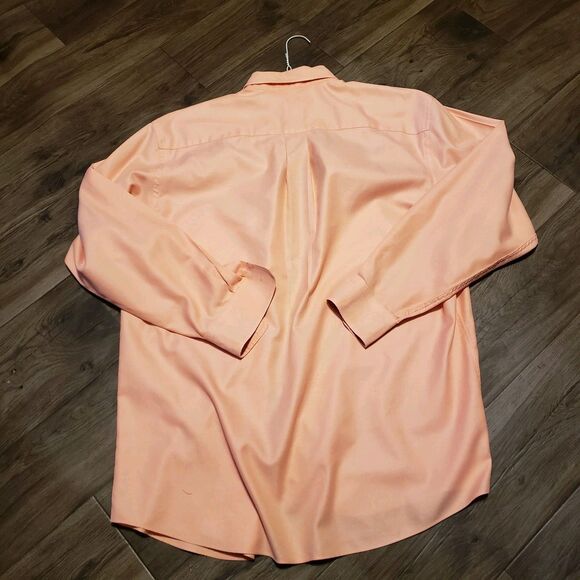Jos A Banks Orange Men's Button Down Shirt Sz M - Picture 4 of 5